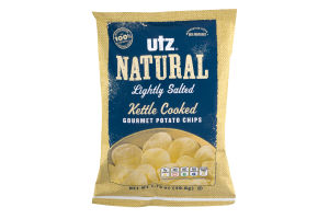 Utz Natural Lightly Salted Kettle Cooked Gourmet Potato Chips