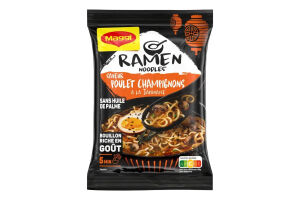 Вермишель быстрого приготовления со вкусом курицы и грибами Ramen noodles Maggi м/у 90г