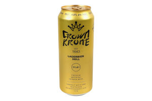 Пиво Crown Krone Lagerbier Hell світле фільтроване