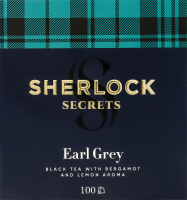 Чай чорний байховий ароматизований з додаванням рослинної сировини Ерл Грей Sherlock Secrets в/с к/у 100х2г