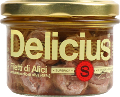 Анчоуси Delicius філе скручених в оливк олії