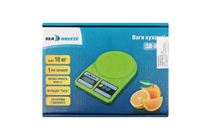 Ваги кухонні електронні пластик 10кг SB-070-073 СіБріз