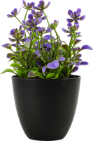 Вазон декоративний з польовими квітами 16*15*15см в асортименті BMG