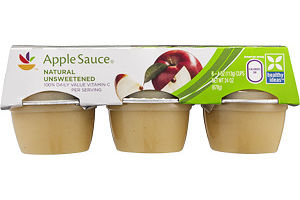 Ahold Apple Sauce Natural Unsweetened - 6 CT