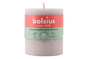 Свічка сіра 8х6.8см №103668780321 Bolsius 1шт