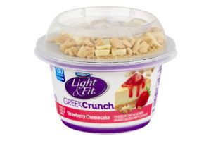 Dannon Light & Fit Greek Crunch Nonfat Yogurt Strawberry Cheesecake