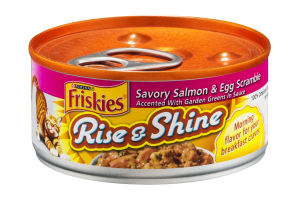 Purina Friskies Rise & Shine Cat Food Savory Salmon & Egg Scramble