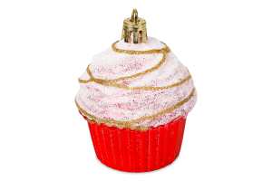 Підвіска новорічна Тістечко пластик 5*5см