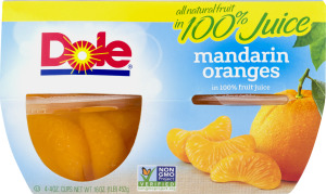 Dole Mandarin Oranges in 100% Fruit Juice - 4 CT