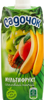 Напій соковий з м'якоттю пастеризований Мультифрукт Садочок т/п 500мл
