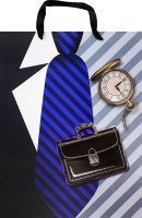 Пакет подарунковий для чоловіків 40х30х12см №1330/2065 Greenwich Products Co. Limited 1шт