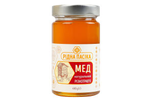 Мед натуральный Разнотравье Рідна пасіка с/б 400г