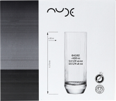 Стакан для воды d66мм 430мл №64162 Big Top Nude 6шт