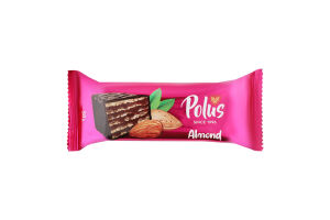 Торт вафельний глазурований Мигдаль Polus м/у 50г