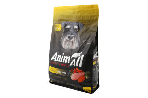 Корм д/дорослих собак з свіжою куркою сухий 2,5кг AnimAll