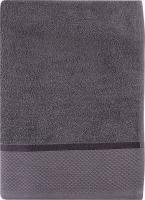 Рушник темно-сірий махровий 70*140см 360г/м2 Aisha