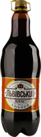 Квас газированный фильтрованный пастеризованный живого брожения Хлебный Львівський п/бут 2л