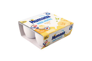 Продукт кисломолочный для детей от 6мес Banana Milk Minis Humana к/у 4х100г