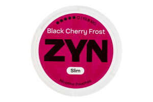 Подушечки никотиносодержащие бестабачные с подсластителем 13.5мг ZYN Slim Black Cherry Frost 20х0.7г