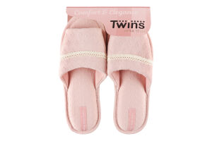 Тапочки открытые домашние женские Twins №7543 38-39 розовый