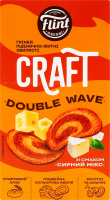Грінки пшенично-житні хвилясті Сирний мікс Double wave Craft Flint к/у 70г