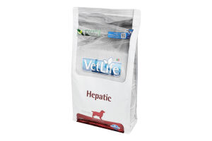 Корм д/собак Vet Life Hepatic при хронічній печінковій недостатності сухий 2кг Farmina