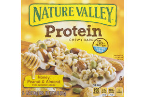 Nature Valley Protein Chewy Bars Honey, Peanut & Almond - 5 CT