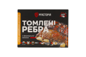 Ребра з фермерської свинини томлені в соусі татакі М'ясторія к/у 500г