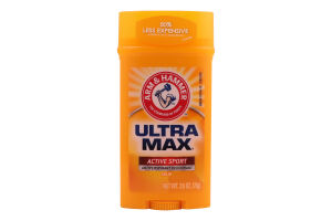 Дезодорант-антиперспирант для мужчин твердый Active sport Ultramax Arm&Hammer 73г