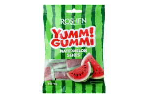 Цукерки желейні Watermelon slices Yummi Gummi Roshen м/у 70г