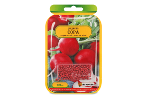 Насіння Редис Сора дражоване 4г Седос/Яскрава