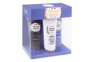 Набір Flowers of provence Гель д/душу 125мл+Крем д/тіла 125мл+Скраб-пілінг д/тіла 125мл Liora