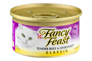 Fancy Feast Tender Beef & Liver Feast Classic Gourmet Cat Food