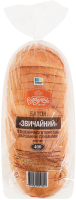 Батон нарізний із пшеничного борошна Звичайний Рум'янець м/у 400г