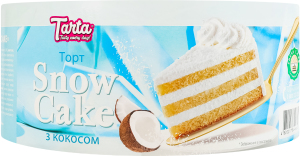 Торт бисквитный с кокосом Snow Cake Tarta к/у 420г