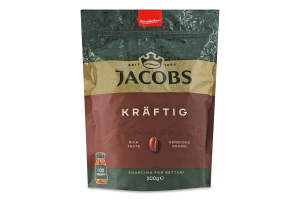 Кофе растворимый сублимированный Kraftig Jacobs д/п 200г