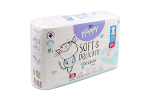 Підгузники для дітей 2-5кг 1 Newborn Soft&delicate Bella Baby Happy 42шт