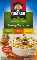 Quaker Instant Oatmeal Bakery Favorites Variety Pack - 10 CT