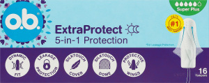Тампоны гигиенические Защита 5в1 ExtraProtect Super plus O.b. 16шт