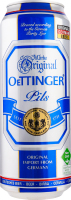 Пиво 0.5л 4.7% світле фільтроване пастеризоване Pils Oettinger з/б