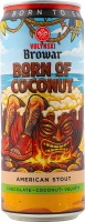Пиво Born Of Coconut темне нефільтроване 7% 330мл ж/б Volynski Browar
