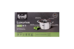 Кастрюля зі скляною кришкою 2л d16см №26-338-038 Luxurios Krauff 1шт