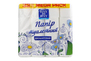Бумага туалетная 2-х слойная Day by Day 32шт