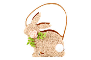 Кошик Кролик з квіткою декоративн фетровий 958385