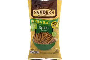 Snyder's Of Hanover Sticks Pretzels Bonus Bag