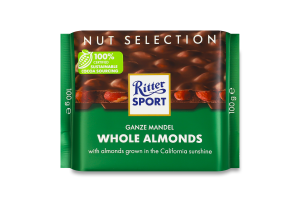 Шоколад молочный с цельным миндалем Ritter Sport м/у 100г