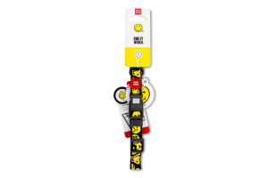 Нашийник д/собак Смайли на чорному з QR паспортом нейлон пластиковий фастекс р.S 15мм L25-35см WauDog