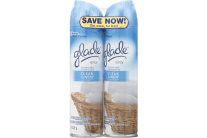 Glade Spray Clean Linen - 2 CT
