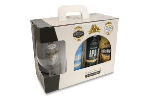 Набор Пиво Rinktinis + IPA + APA + Blanc + Bohemijos Dark + Baltic Porter 6х0.568л + 1 бокал 0.568л Volfas Engelman к/у