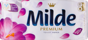 Бумага туалетная 3-х слойная Relax purple Premium Milde 8шт